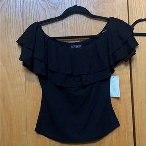 Black off the shoulder top!